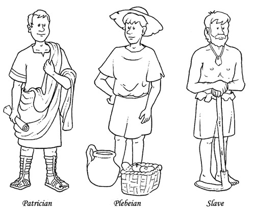 <p>ordinary Roman citizens (farmers, workers, craftsmen); had fewer rights than patricians</p>