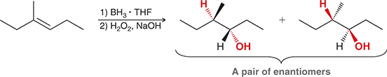<p>1) BH3 • THF</p><p>2) H2O2, NaOH</p>