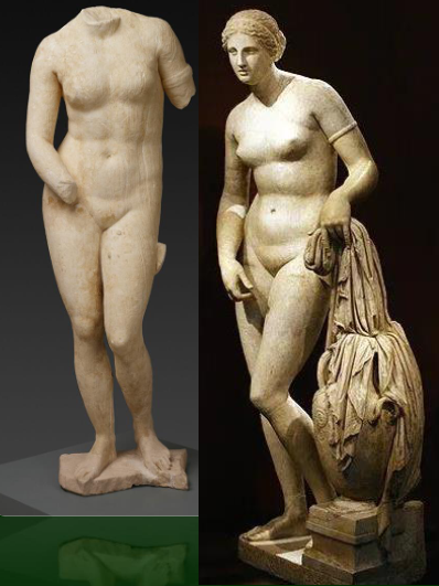 <ul><li><p>Greek Arts</p></li><li><p>Classical Period</p></li><li><p>___ carved by the sculptor Praxiteles in the 4th century B.C. from fine marble, it enjoyed great renown as the first devotional statue of a female goddess in the nude.</p></li></ul><p></p>
