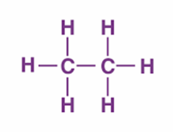 <p>C2H6 - CH3CH3</p>