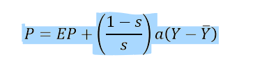 <p>1/alpha = (1-s/s)a >0, therefore AS has to be upward sloping, and (1-s/s) needs to be positive</p>
