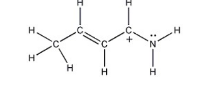 <p>One resonance structure of a cation is shown. &nbsp;Provide the other reasonable resonance structures.</p><p></p>