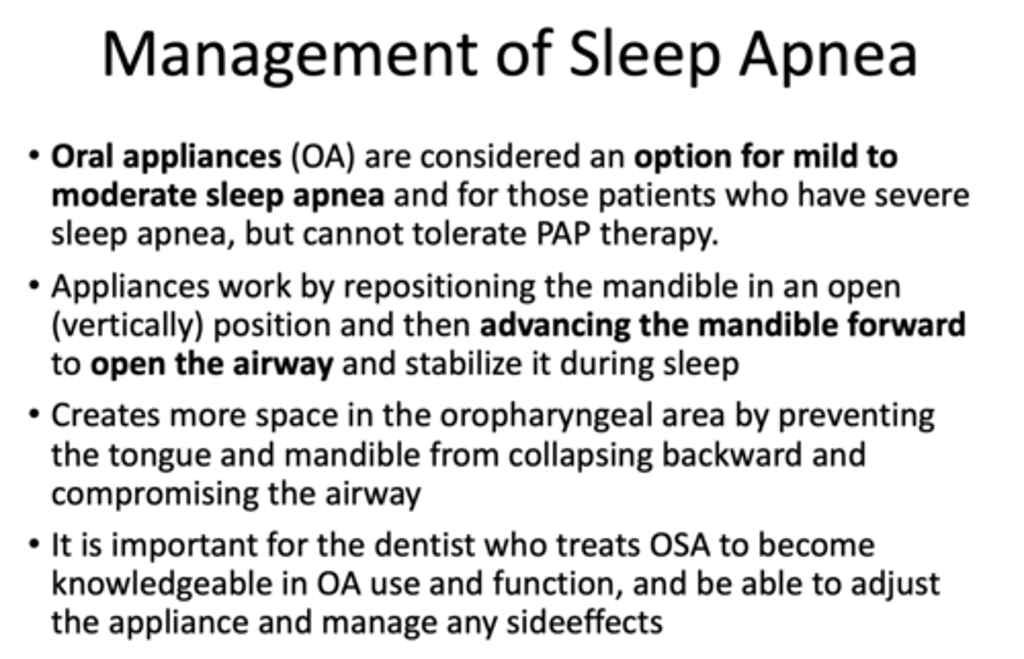 <p>Oral appliances (OA)</p>