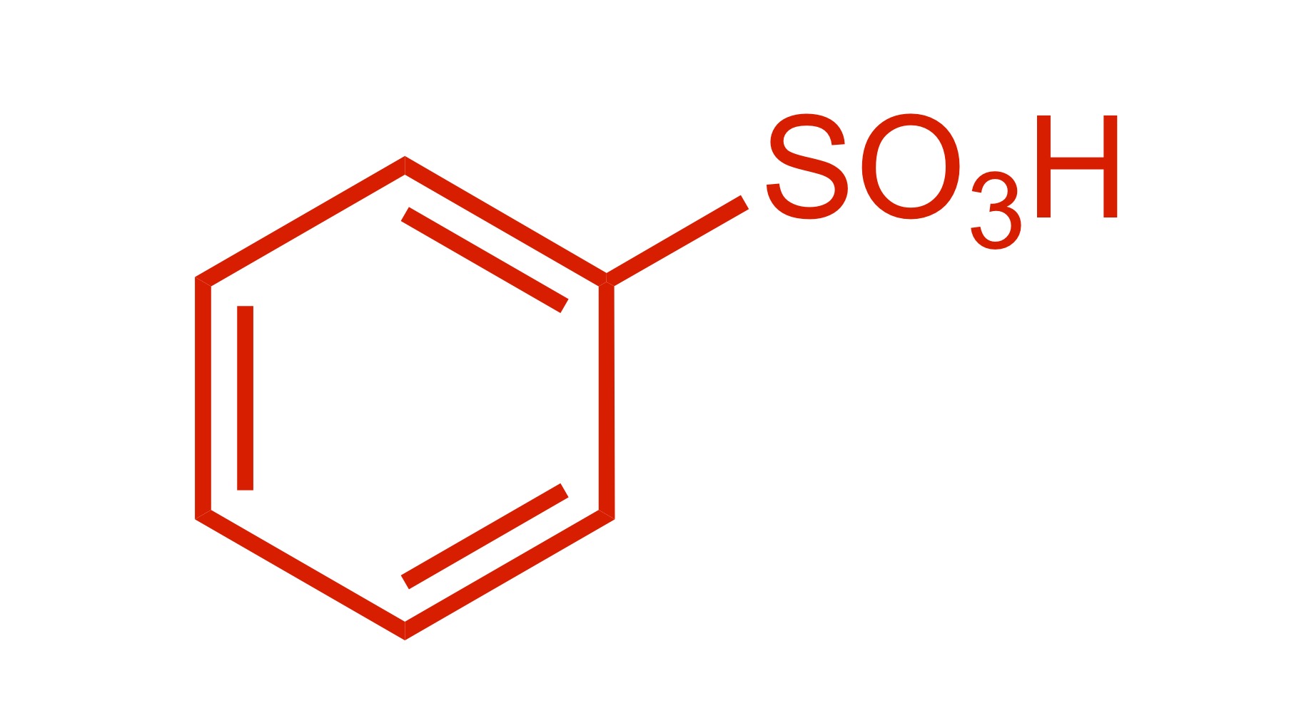 <p>SO3H attaches to the cyclohexane </p>