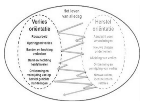 <p>waarbij verliesgericht en herstelgedrag elkaar afwisselen. Dit model is theoretisch onderbouwd, verklarend en heeft veel evidentie.</p>