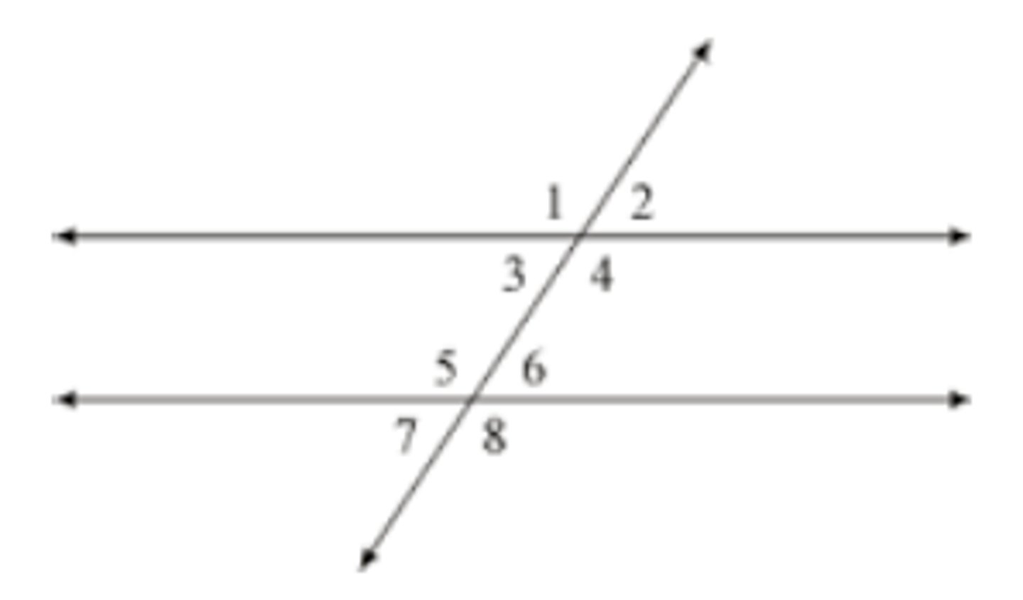 <p>Ex. 3 &amp; 5 add up to 180º</p>