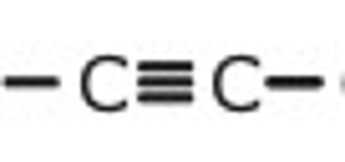 <p>functional group: triple bond</p>