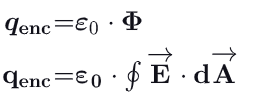<p>the value of the enclosed charge within a closed surface is proportional to the net electric flux that pierces this surface</p>