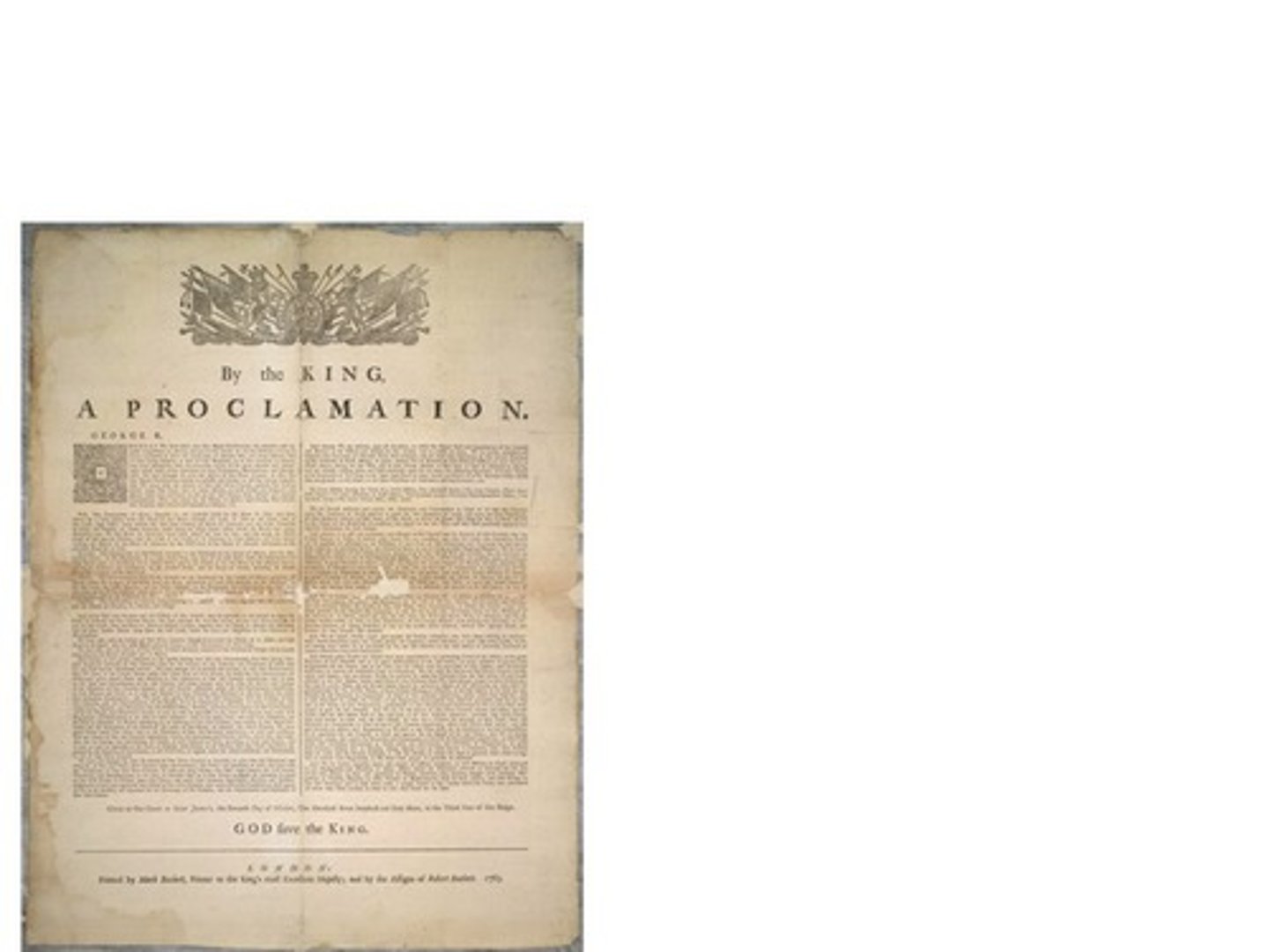 <p>Also called Treaty of Paris, signed in 1763. France gave up control of North American colony to England. French language and religion rights taken away. Land was given to Aboriginal people.</p>