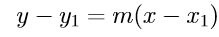<p>equation of a line from 2 points</p>