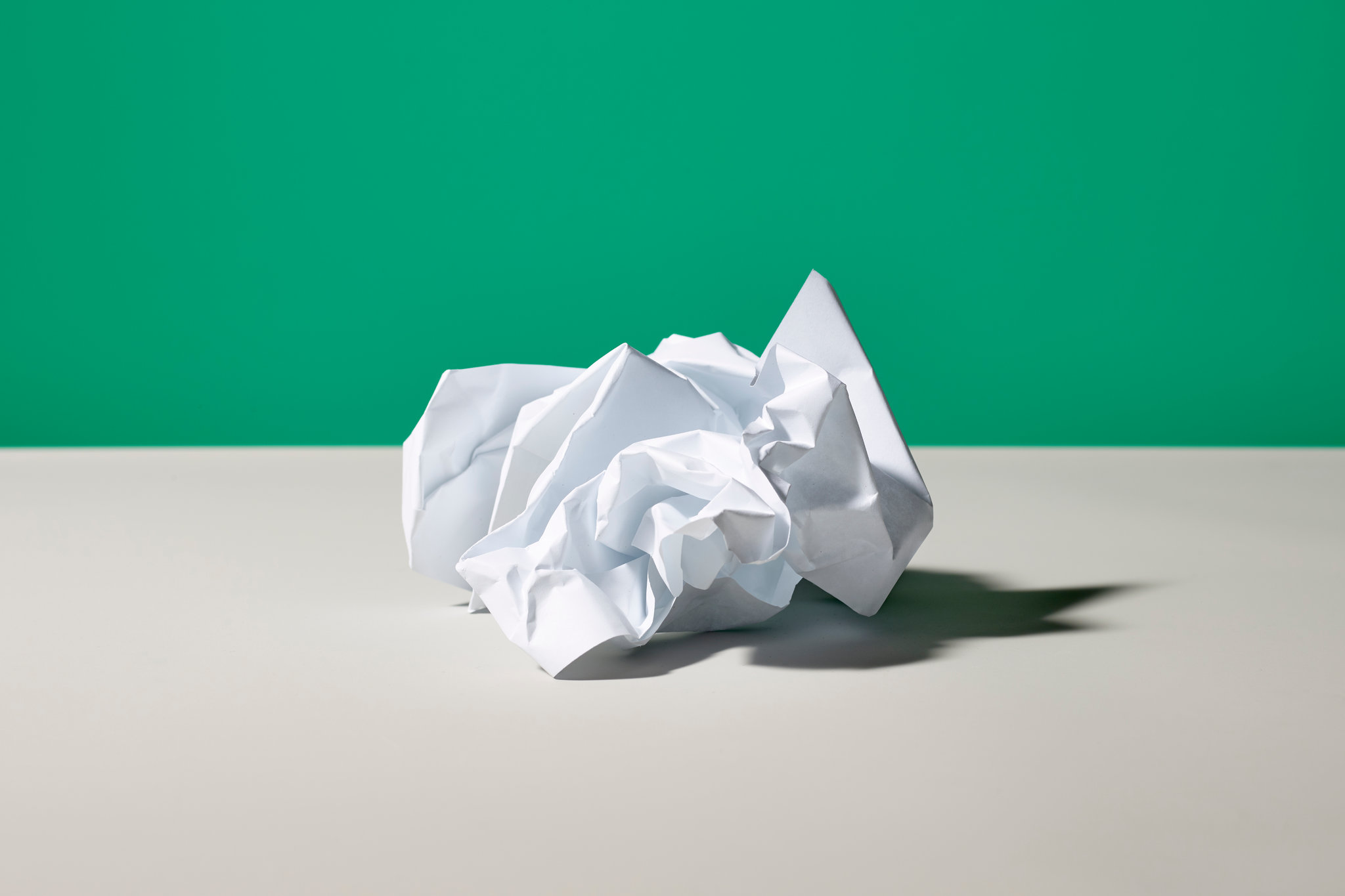 <p>I’m crumbling the paper</p>