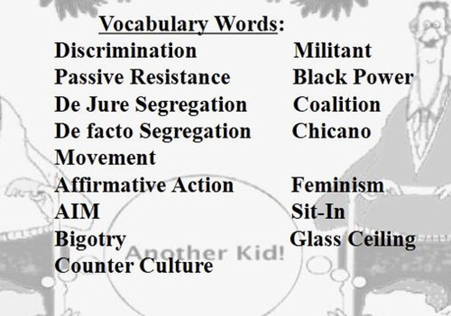 <p>The unjust or prejudicial treatment of different categories of people, often based on race, age, or gender.</p>