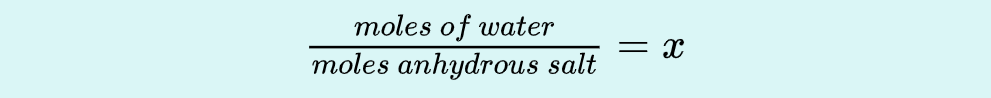 <p>Use dry hydrate</p>
