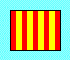 <p>Yellow with Red Stripes</p>