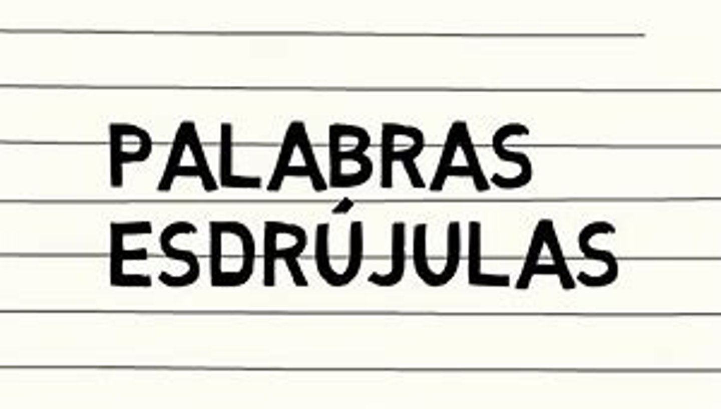 <p>esdrújula</p>