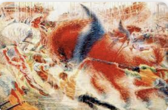 Umberto Boccioni, de stad ontwaakt