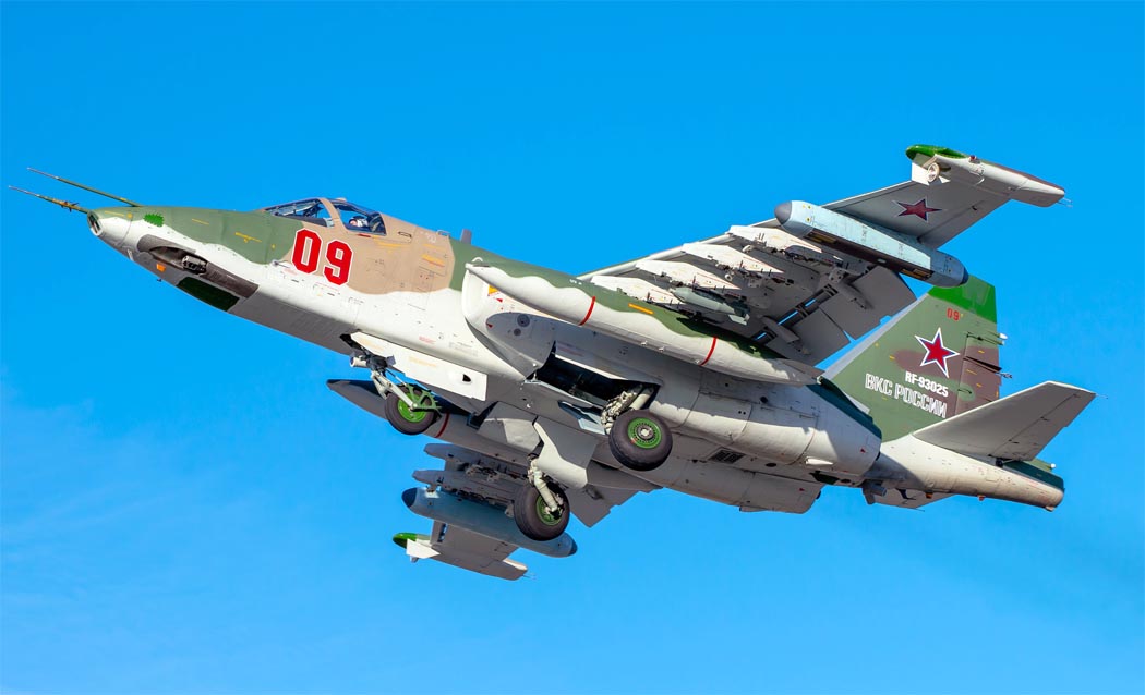 <p>FROGFOOT, Su-25, Су-25 (Oval intakes, ‘Frog feet’ weapon pylons, High mounted wings)</p>