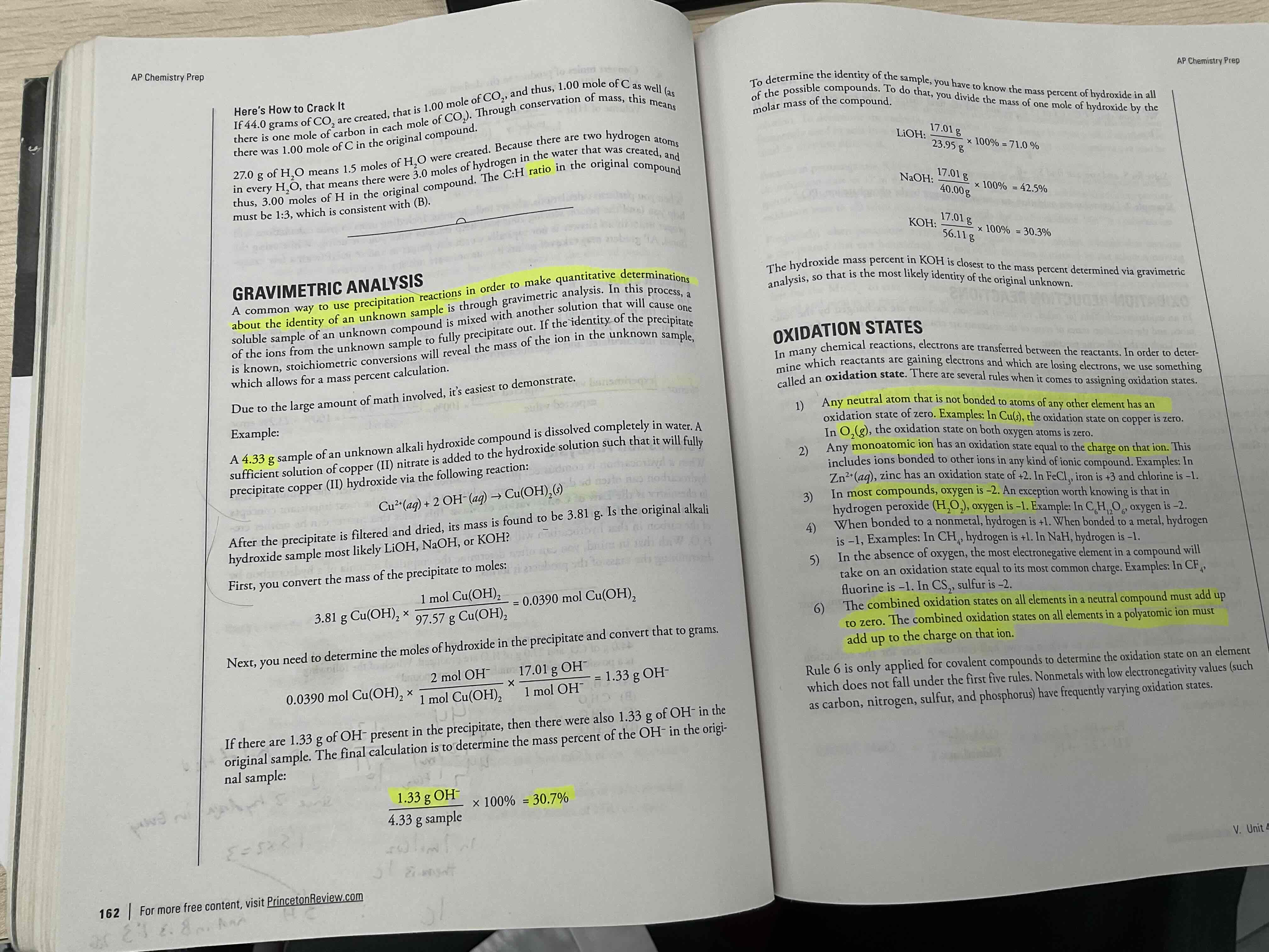 <p>Way to use precipitation reactions in order to make quantitative determinations about the identity of an unknown sample.</p><p>Ex we can convert to moles of oh, and to mass</p><p>Then we divide by total mass in sample to find OH percentage</p><p>We compare this oh mass perecer to other common oh compounds.  </p><p>The one with closest percentage is the identity of unknown</p>