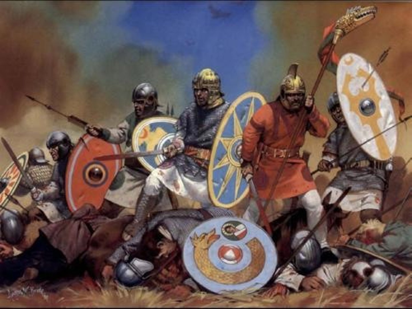 <p>ruled over Western Europe after Rome fell</p>