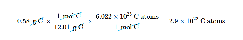 <p>Divide grams by amu, then multiply by avogadro’s number</p>