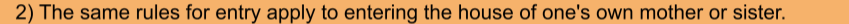<p>What did the Prophet SAWs say to man asking if he can enter mothers house wihtout asking?</p><p></p><p>how would ibn masud enter his house?</p>