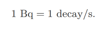 <p><span><span>SI unit for rate of decay of a radioactive material</span></span></p>