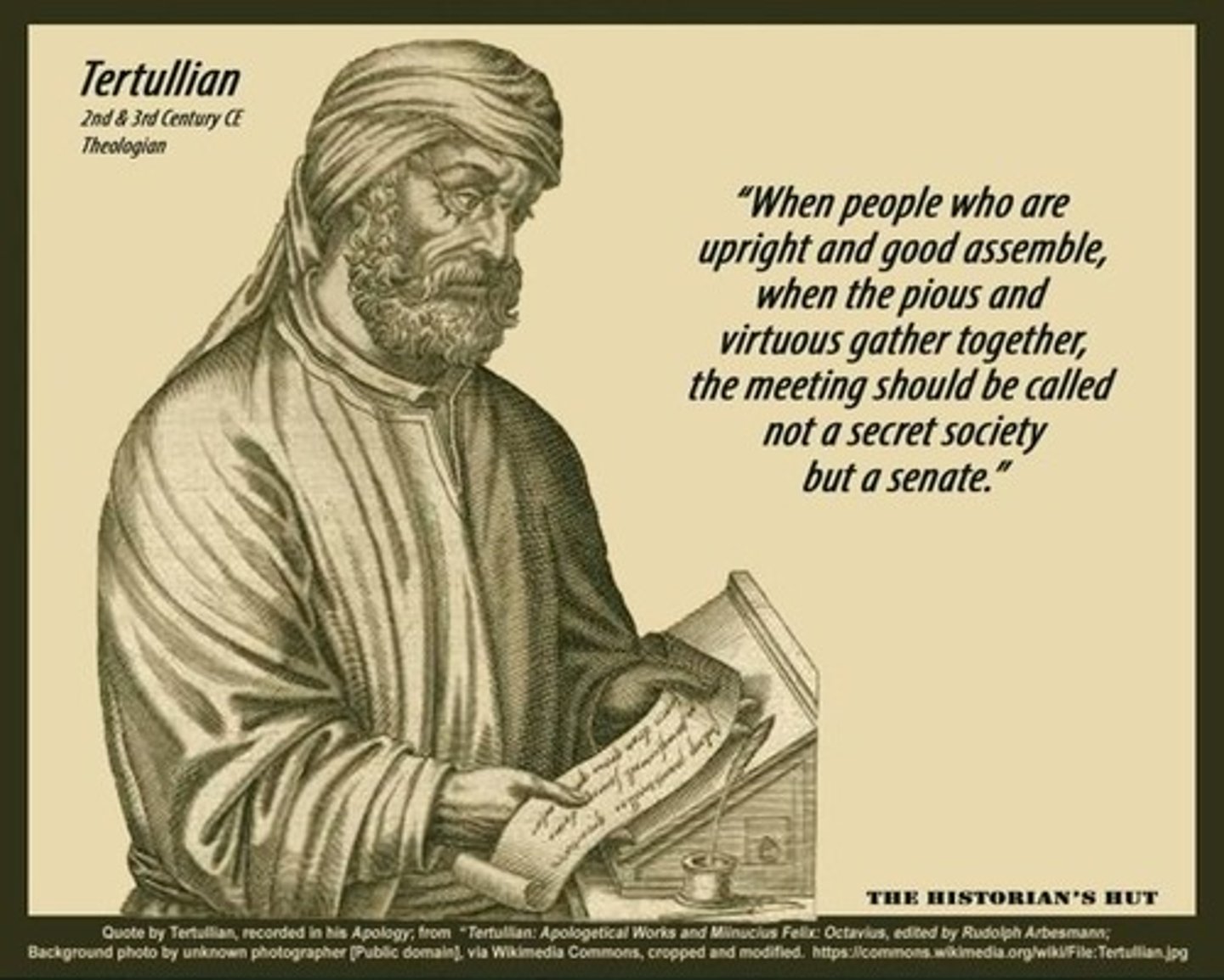 <p>Church Father who wrote against heretics.</p>