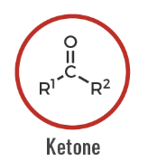 <p>A carbonyl-containing compound where the carbonyl carbon is bonded to two carbon groups: R–CO–R'.</p>