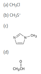 <p><span>Which of the following species are likely to be nucleophiles and which electrophiles? Which might be both?</span></p>