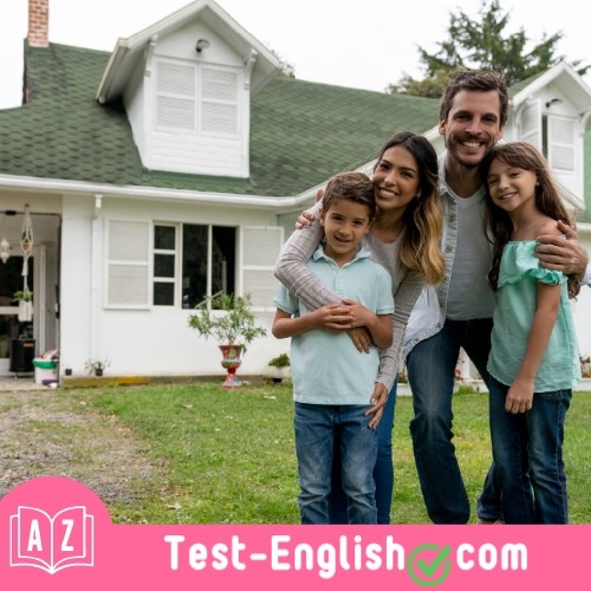 <p>I live in a big _____ with my family</p>