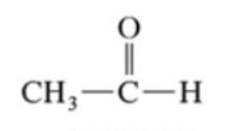 <p>has one alkyl group and a carbonyl group (C=O) bonded to at least one hydrogen atom. </p>