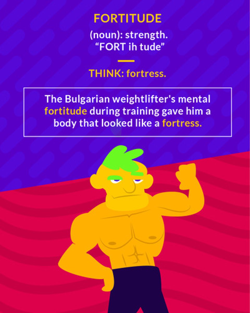 <p>(noun) courage in facing difficulties</p>