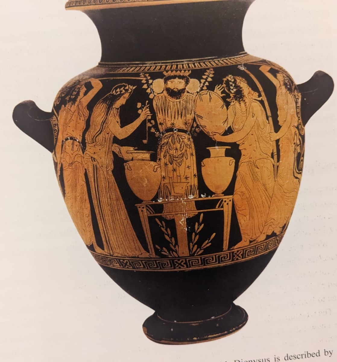 <p>When was the maenad vase made?</p>