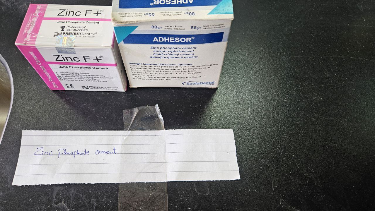 <p>Zinc phosphate cement</p>
