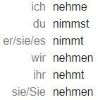 <p>nehmen</p><p>teil,nehmen am</p>