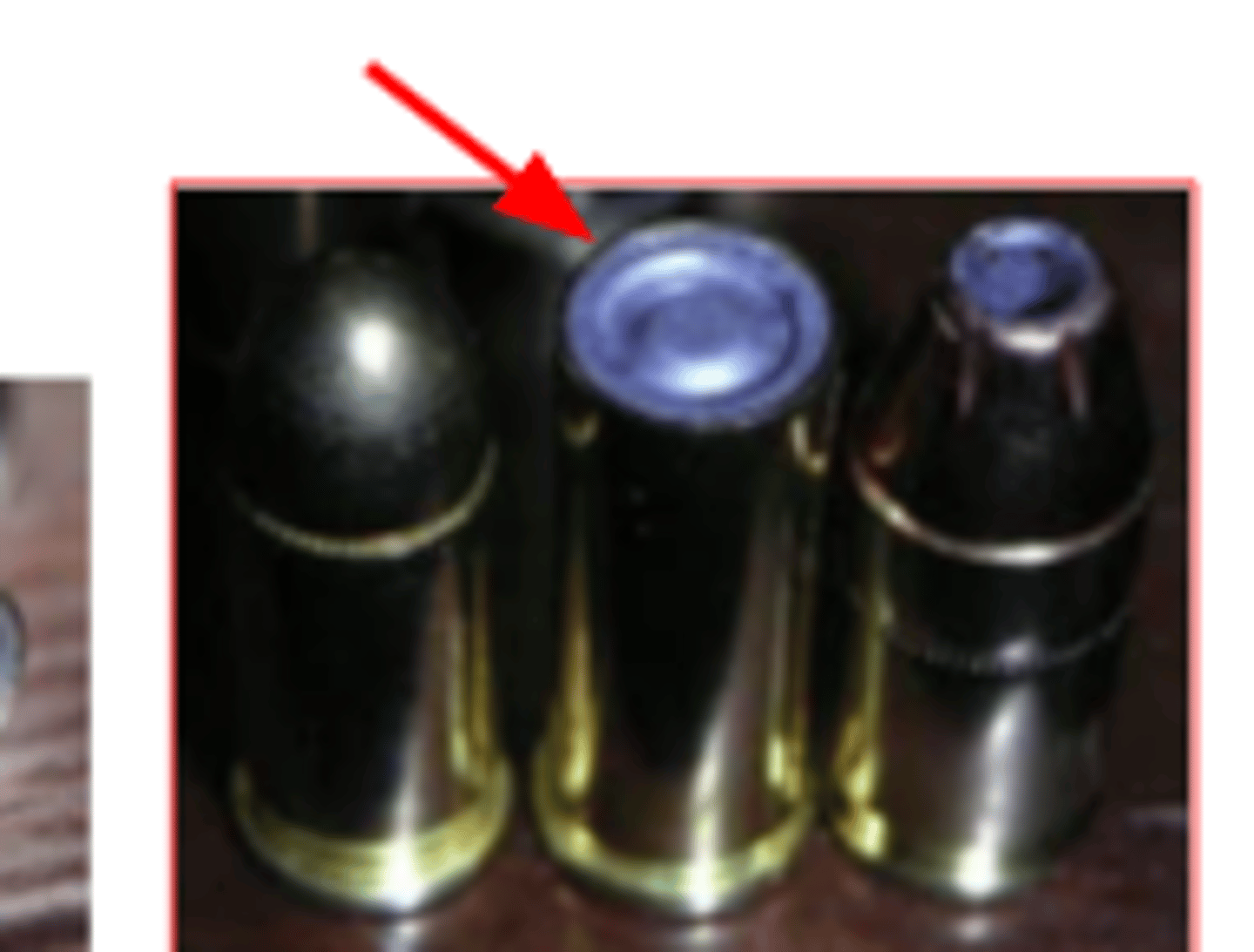 <p>the front of the bullet is flattened. Used mainly for target practice.</p>
