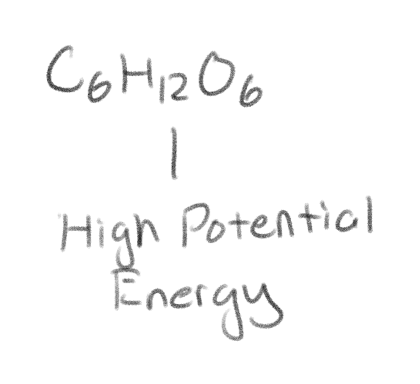 <p>High potential energy</p>