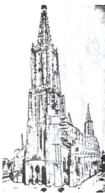 <p>tallest cathedral in the world (162 m high)</p>