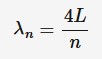 <p>come back to this later it dont make sense lol</p><p>wavelength in an open-closed pipe</p><p>^n = 4L/n</p><p>^n = wavelength (m)</p><p>L = length (m)</p><p>n = harmonic (first, third, etc)</p>