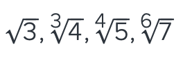 <p>Rank these numbers in increasing order from left to right? </p>