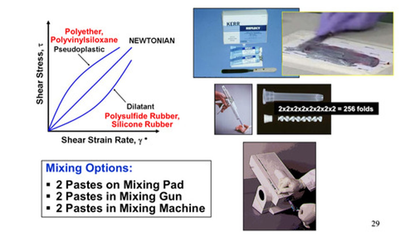 <p>2 pastes on mixing pad, in mixing gun, in mixing machine</p>