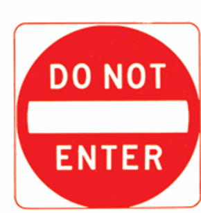 <p>Exclusion Signs</p>