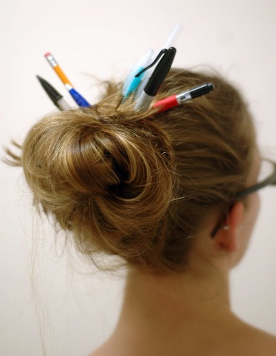 <p>1. head; 2. hair</p>