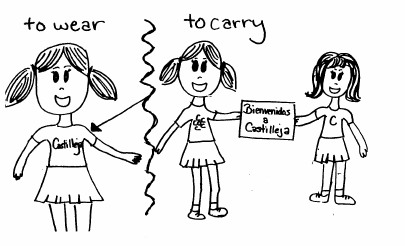 to wear/to bring