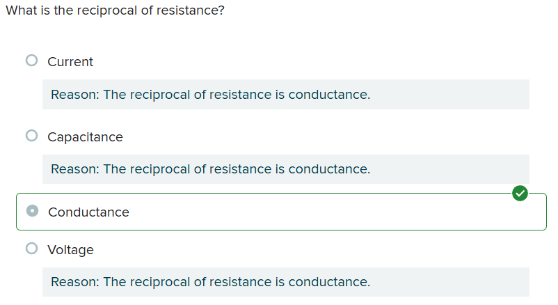 <p>c. Conductance</p>