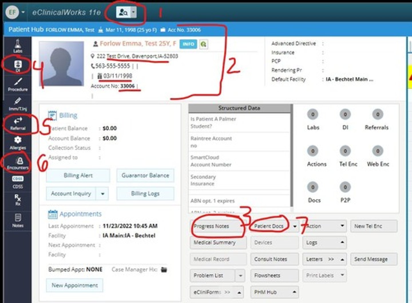 <p>Access patient information and demographics.</p>