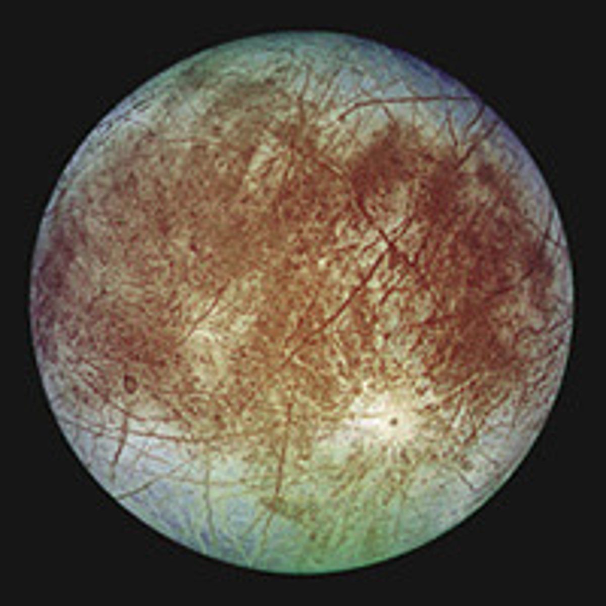<p>Name this moon with its cracked shell of ice.</p>