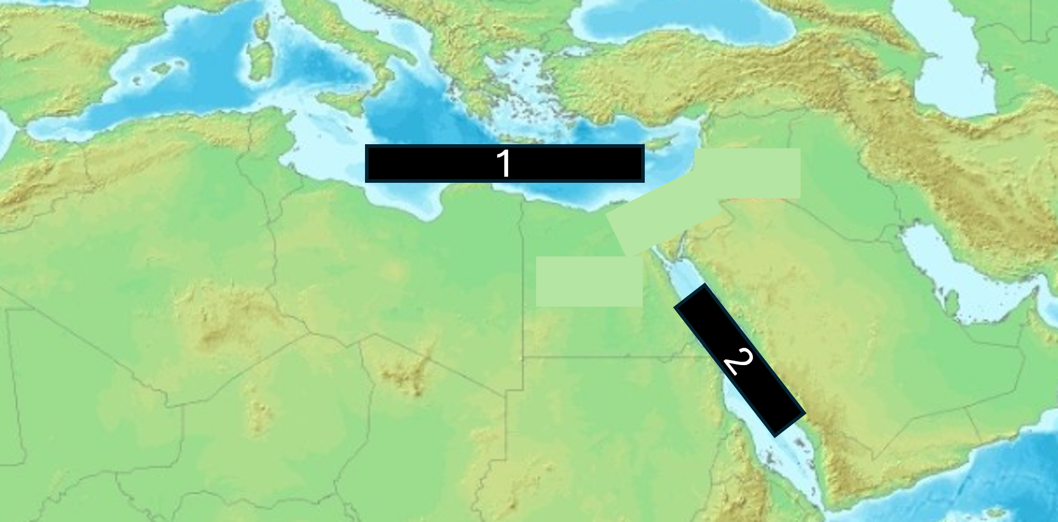 <p>Watse see is noord van Afrika? (1 - tussen Afrika en Europa)?</p>