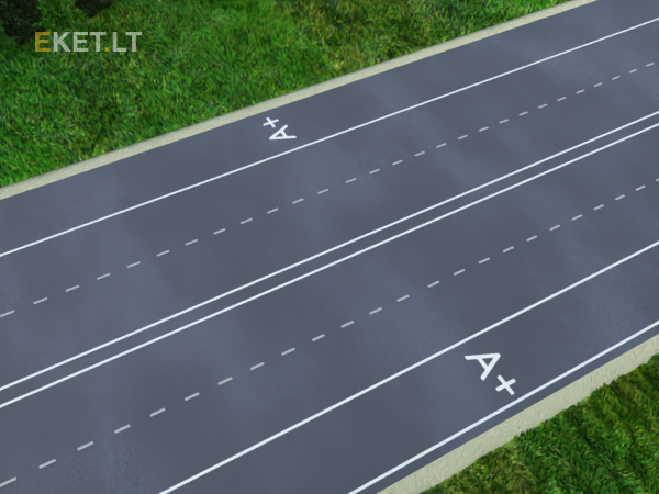 <p>Who can drive in the first lane?</p>