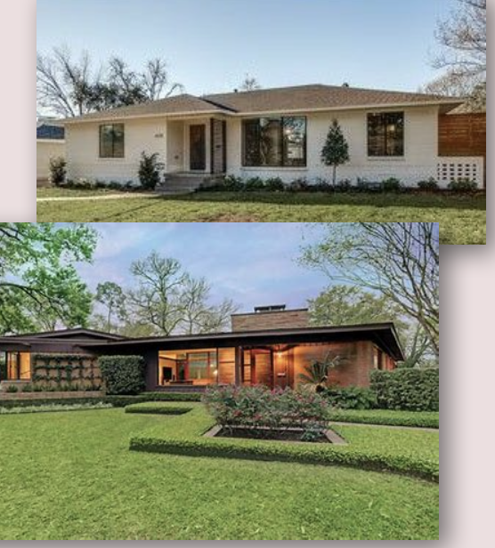 <p>Broad, one story shape</p><p class="p2"></p><p class="p1">Built low to the ground</p><p class="p2"></p><p class="p1">Low pitched roof, either side gabled or hipped</p>